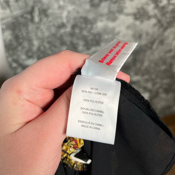 Baroque Print Keyhole Blouse - Picture 8 of 8